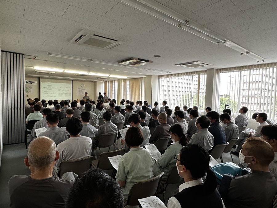 日東化工グループ化後、初めての経営方針発表会